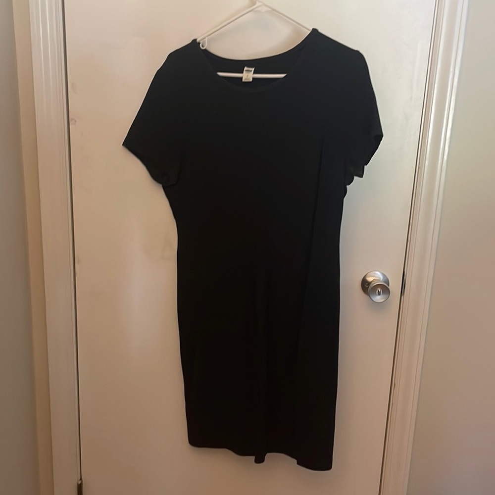Black T-shirt dress